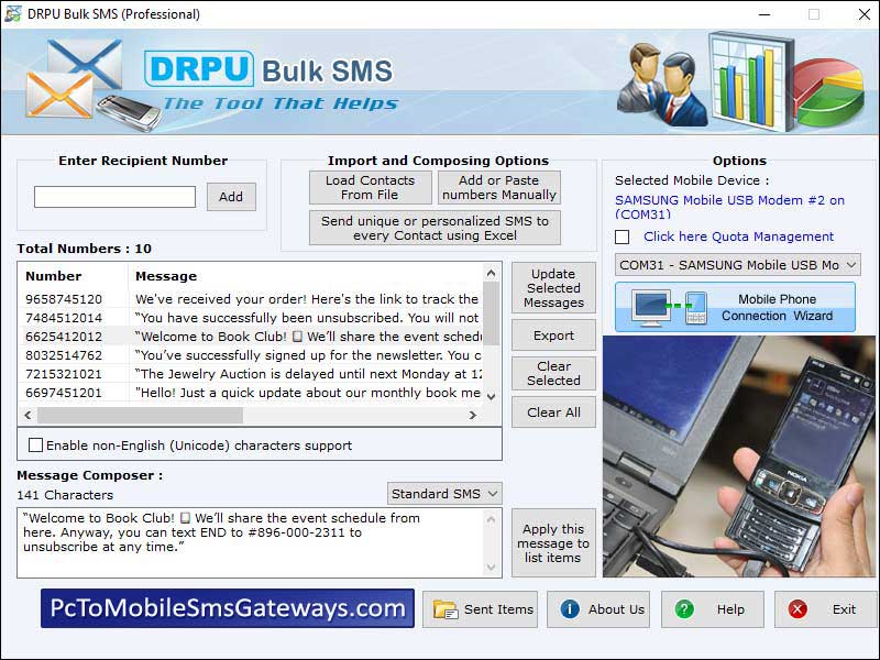 GSM Bulk SMS Software