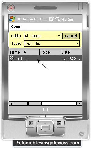 PC to Mobile Bulk SMS Software for Pocket PC