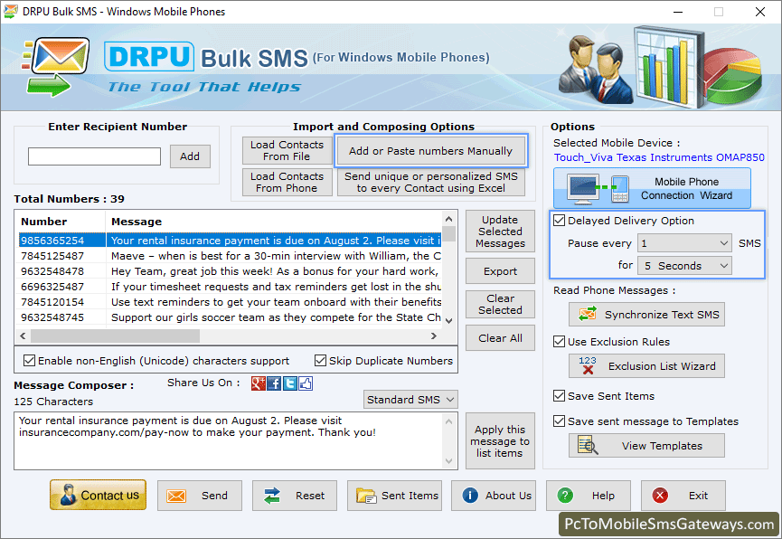 Delayed Delivery Option