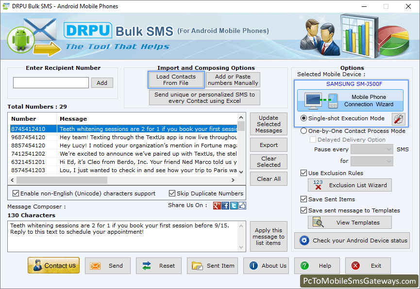 Import and Composing Options Select